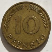 Германия 10 пфеннингов 1950 год F