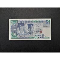 1 доллар 1987 года. Сингапур. UNC