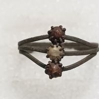 Перстень старинный со вставкой  (1)