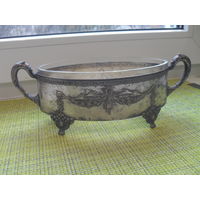 Конфетница.Посеребрение.26Х10Х8.5 см.