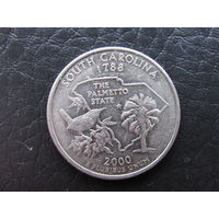 1\4 доллара,2000 Южная Каролина. США.