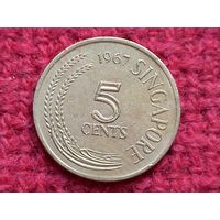 Сингапур 5 центов 1967 г.