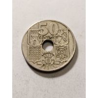 Испания 50 сентим 1949