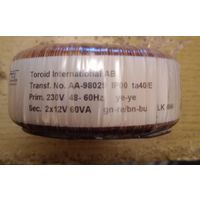 Трансформатор тороидальный, 60вт