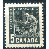 Канада - 1957г. - горнодобывающая промышленность - 1 марка - полная серия, MNH, на клее есть разводы [Mi 320]. #3-WB-68-A-2