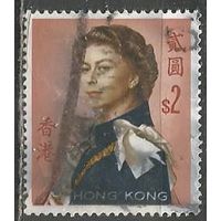 Гонконг. Королева Елизавета II в униформе. 1962г. Mi#207.