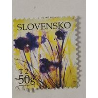 Поздравительная марка - цветы