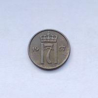 2 эре 1957 Норвегия