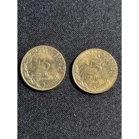 ФРАНЦИЯ 5 сантимов  1992 1996