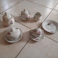 Фарфор гдр чайный сервиз Альпийская фиалка