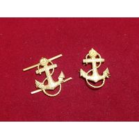 Эмблемы петличные-Якорь- Офицера ВМФ СССР