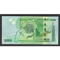 Уганда 5000 шиллингов 2019 года. Тип P-51. Состояние UNC
