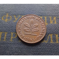2 пфеннига 1965 (F) Германия ФРГ #01 XF