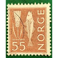 Норвегия 1960. Колос пшеницы и атлантическая треска