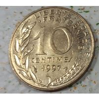 Франция 10 сантимов, 1997