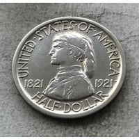 США 1/2 доллара 1921 - 100 лет штату Миссури - редчайшая, тираж 15.428!