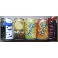 Банки ж/б пивные из-под напитков для коллекции