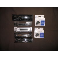 Автомагнитолы,приёмники Pioneer,Sony,Akai,JVC,Kenwood+зарядное 2 шт.
