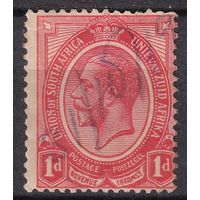 193.BrK. Великобритания. Колонии. Южно - Африканский Союз. Георг V. Стандарт. 1913 г. 1d. Mi.##3Ac.