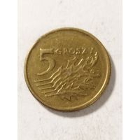 Польша 5 грош 2001