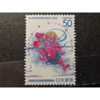 Япония, 2001. Чемпионат мира по настольному теннису. Бог грома