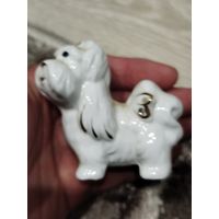 Шикарный фарфоровый пуделек,с рубля