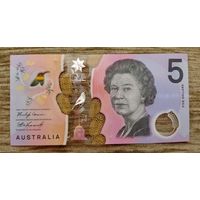 Werty71 Австралия 5 долларов 2021 UNC банкнота