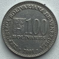 Венесуэла 100 боливаров 2001 г.