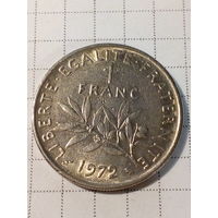 1 франк Франция 1972 год