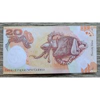 Werty71 Папуа-Новая Гвинея 20 кина 2008 UNC- банкнота 35 лет банку