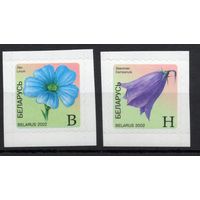 Беларусь 2002. Стандарт 6-й выпуск. Флора колокольчик, лен 2 марки  (237)