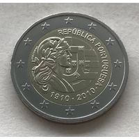 Португалия 2 евро 2010 - 100 лет Португальской Республике