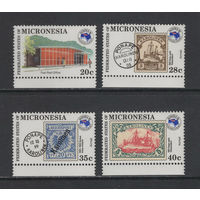 Почта Микронезия 1984** Фил.выставка Ausipex 84, Авиапочта, Марки на марках