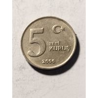 Турция 5 куруш 2006