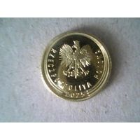 Монеты. Польша 1 грош 2025.