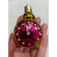 Елочные игрушки, стекло, часы