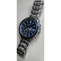 CASIO EDIFICE Оригинал. Сапфир-52х46,1мм.Солнечная батарея. Зарядка от любого источника света.