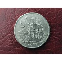 50 центов Новая Зеландия 1976 г.