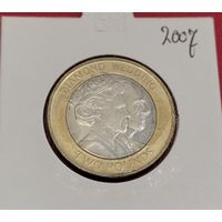 Гибралтар 2 фунта 2007 Свадьба