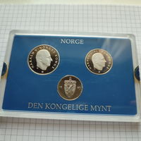 Норвежский набор пруф-монет 1993 года.