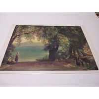 Открытка 1989г. Художник Ф. Щедрин. Озеро Альбано в окрестностях Рима.