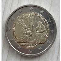 2 евро Словакия 2017, 500-летие Истрополитанского университета