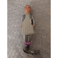 Ёлочная игрушка "Узбечка с книгой" редкая С РУБЛЯ.