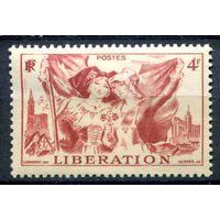 Франция - 1945г. - Освобождение Эльзаса и Лотарингии. Соборы Страсбурга - 1 марка - полная серия, MH [Mi 732]. #2-Fr-39-A-2