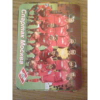 СПАРТАК МОСКВА РОССИЯ--календарик-2002