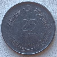 Турция 25 курушей 1964 г.