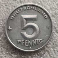 Германия - ГДР 5 пфеннигов  1949 г.
