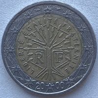 Франция 2 евро 2000 г.