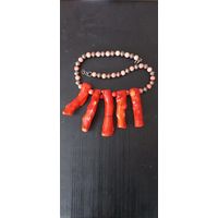 Бусы ожерелье из коралла