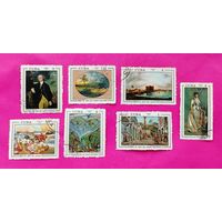Куба. Живопись. ( 7 марок ) 1972 года. 1-13.